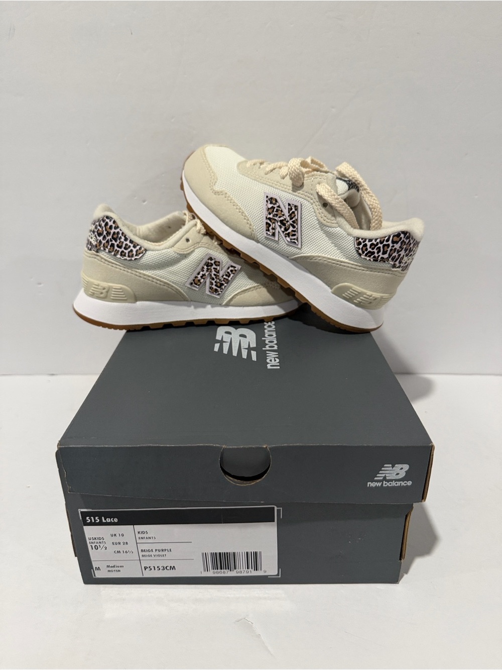 New Balance 515 Lace 'Linen Taro' (PS) Sz: 10.5 (PC5153CM)
